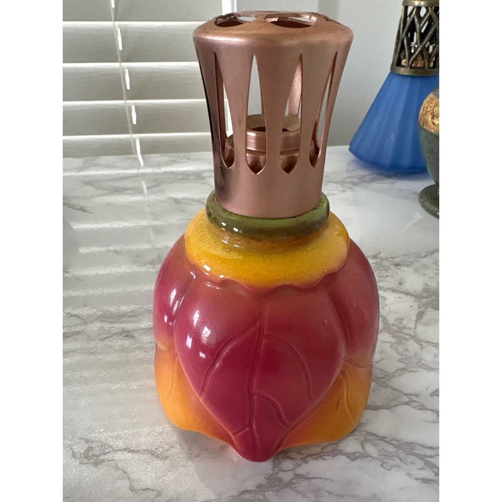 Lampe Berger Paris Porcelain Fragrance Lamp Floral Pink Orange Catalytic Burner